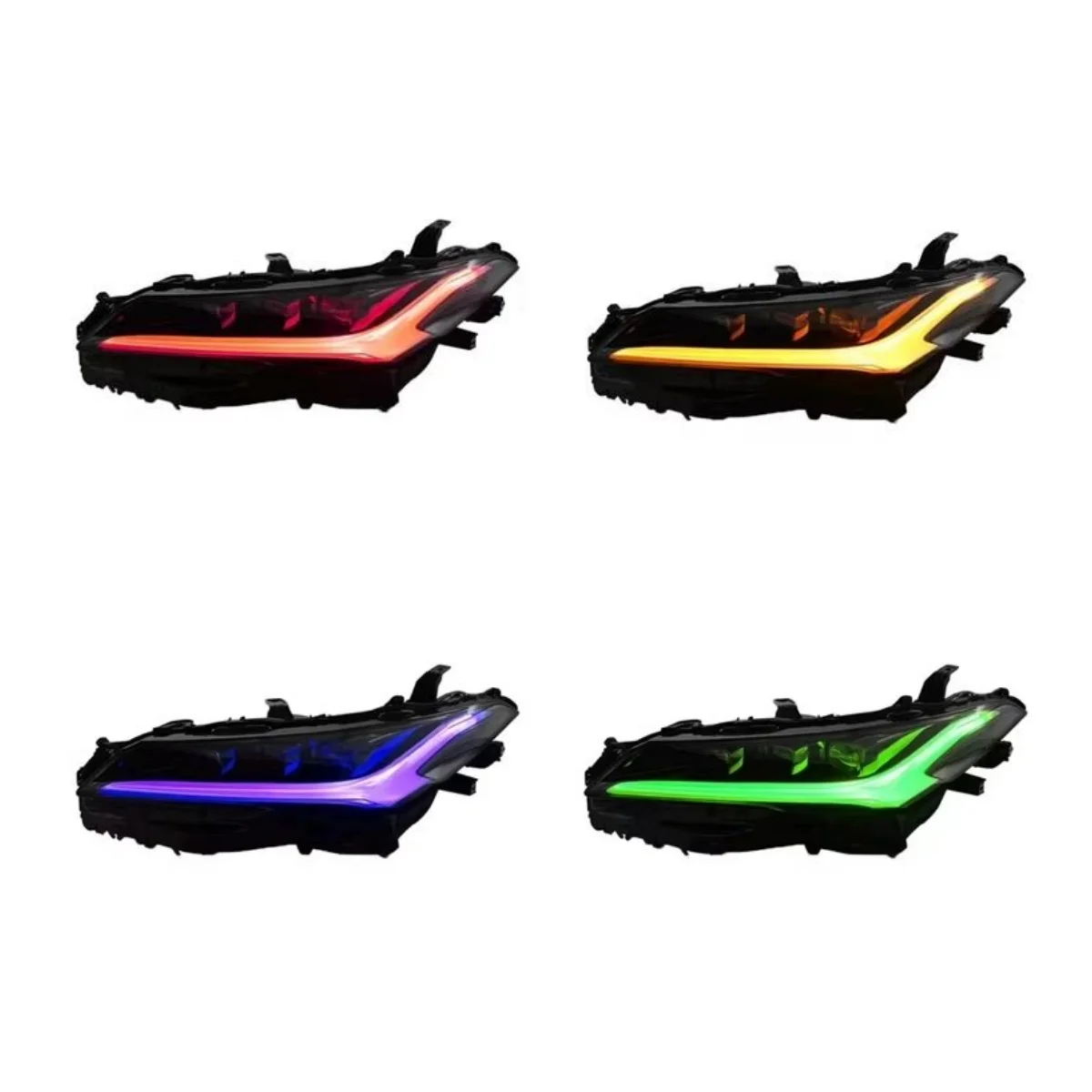 Headlight colorful Daytime running light assembly for Toyota Avalon 22-25 modified Car accessories