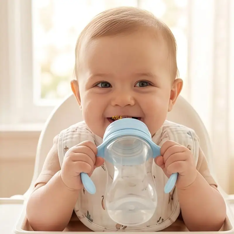 Baby Feeding Bottle Handle Accessory With Comfortable Silicone Feel