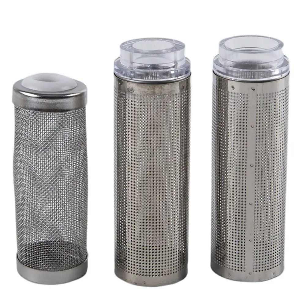 Cylinder Aquarium Inflow Inlet Filter Useful Stainless Steel Inflow Inlet Protect Caps 12mm/16mm Durable Aquarium Filter