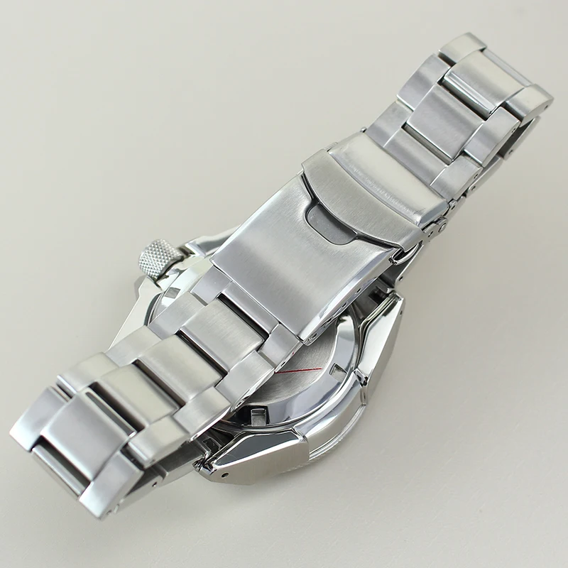 43.8 مللي متر استبدال الساعات الحالات مع الفصل الدائري الياقوت ل وزارة الدفاع الساموراي NH35 NH36 NH38 NH34 316L الصلب سوار السيراميك الحافة #6