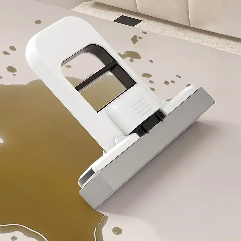 Fregona de esponja absorbente perezosa portátil con cabezal de esponja reemplazable, fregona de limpieza plegable para el hogar, herramienta de limpieza de ventanas de escritorio para coche