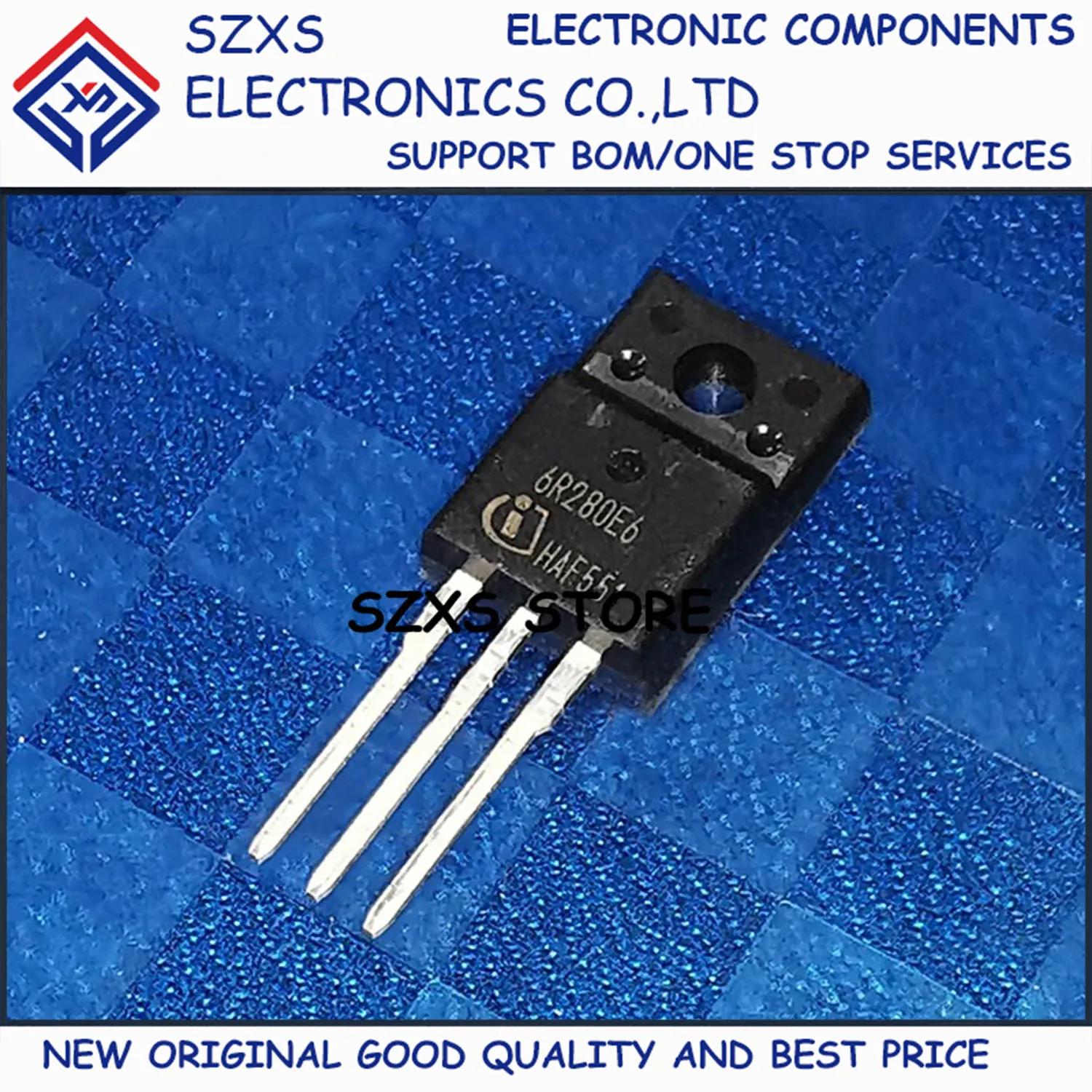 

New Original 10Pcs 6R280E6 IPA60R280E6 TO-220F 650V 40A MOSFET Field Effect Transistor In Stock Good Quality