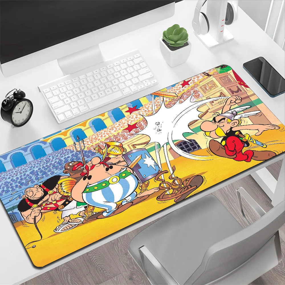 Grand tapis de souris Asterix Obélix, tapis de souris de jeu, PC Gamer, ordinateur, polymères, grand tapis, média, clavier, bureau