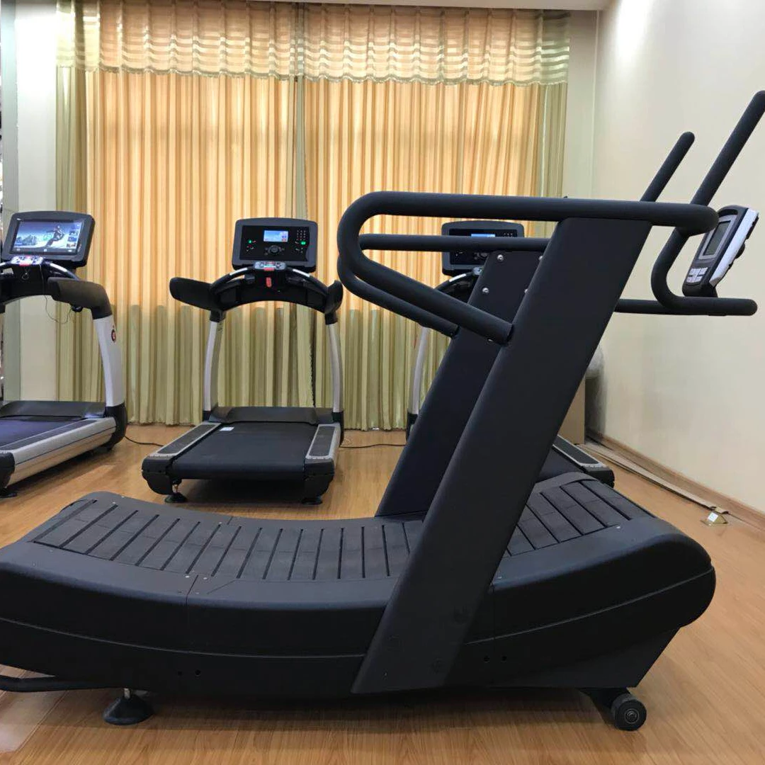Factory Direct Sale Gym Unpowered Treadmill Crawler Curved Silent Commercial Home Adjustable Resistance Non-power Treadmills