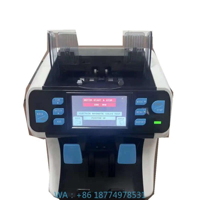 Counter Smart Cash Sorter Machine Banknotes LKR MAD MKD USD Money