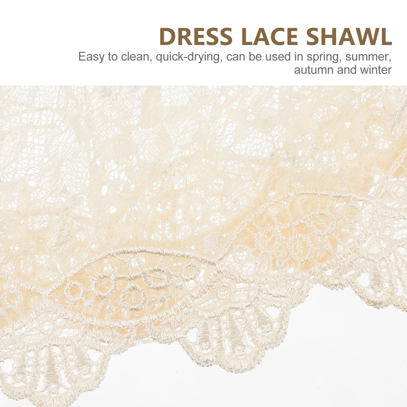 

One-shoulder Wedding Bridal Dress Cover All-match Hollow Hollow Lace Blouse Women Shawl Dress Lace Shawl Scarf