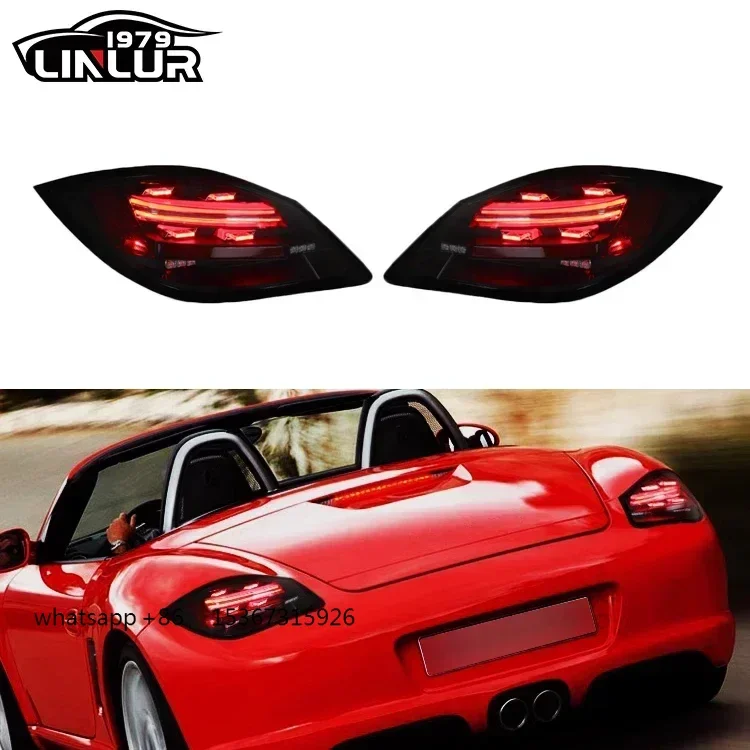 a Car rear lights 2009 2011 2010 987.2 tail lights upgrade to led taillight for Porsche boxster Cayman 987