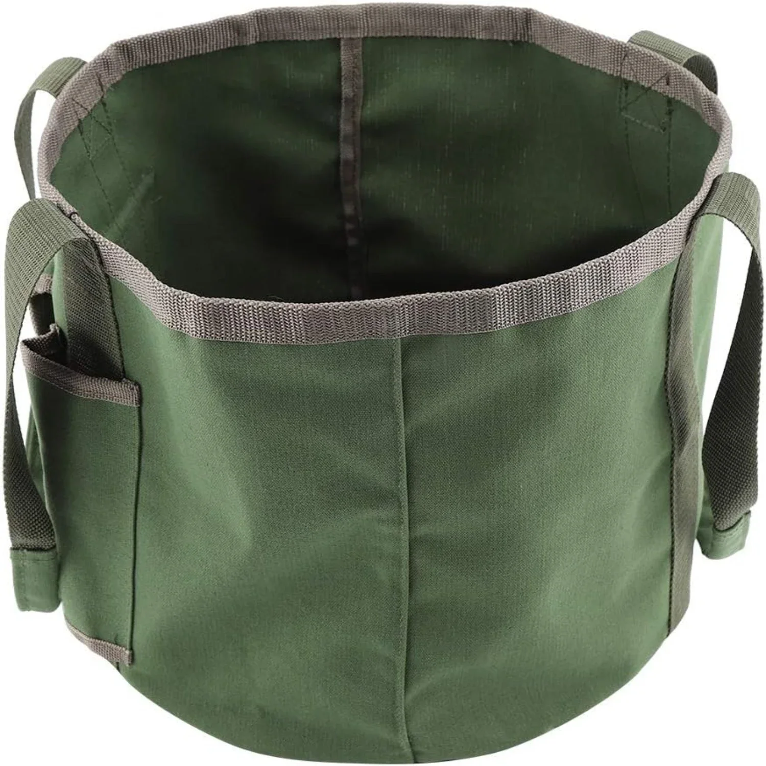 Stylish and durable green canvas garden tools bag for men and women - Reliable and comprehensive outdoor work tool kit with mult