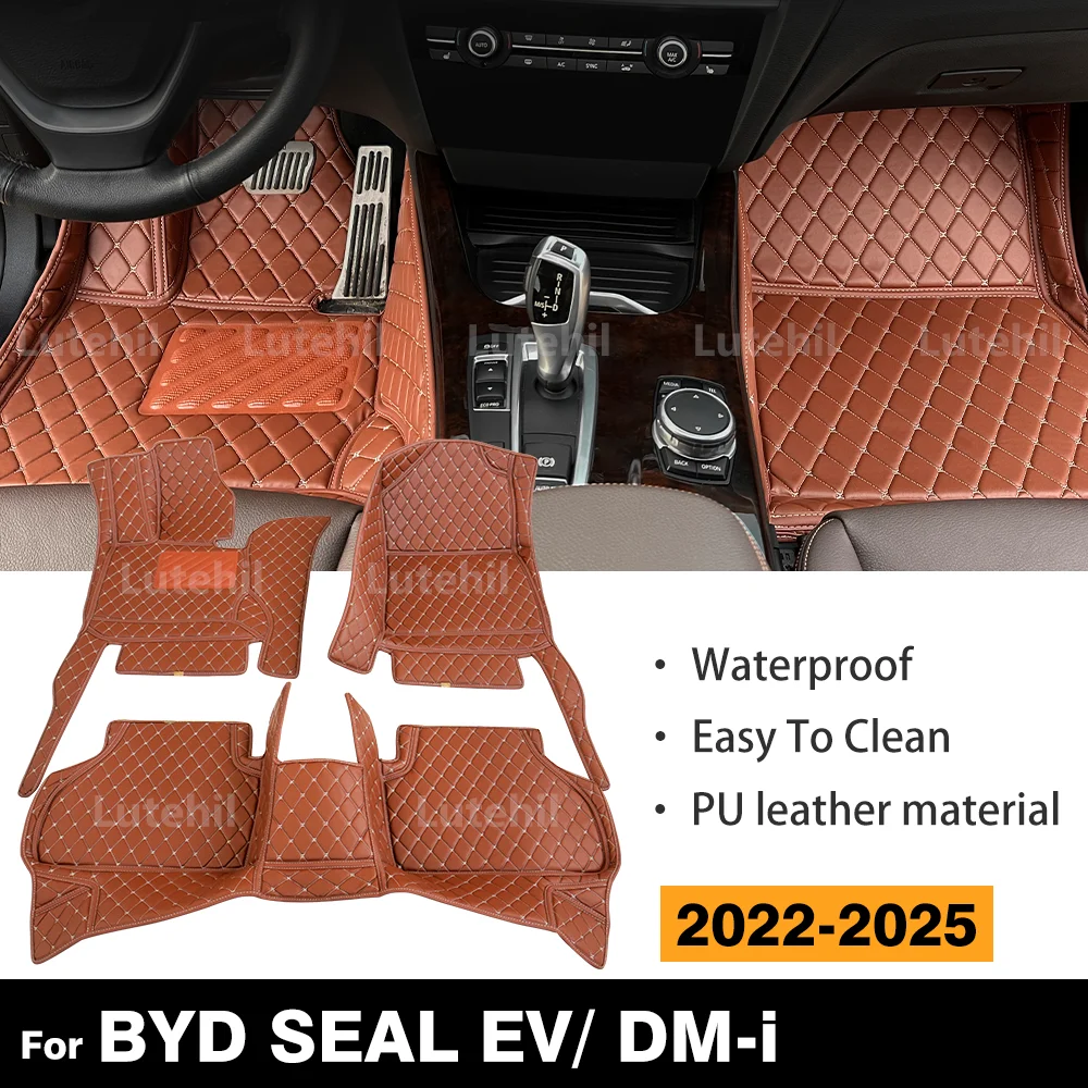 

LUTEHIL для BYD SEAL EV/DM-i 2022-2025, автомобильный напольный коврик на заказ, автомобильный ковер, детали интерьера, аксессуары, детали защитных накладок