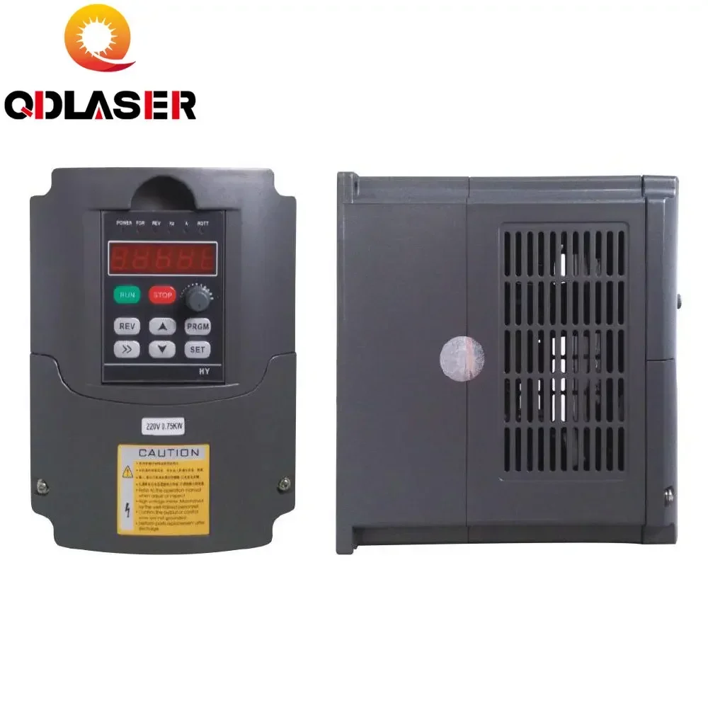 QDLASER 0.75KW VFD Variable Frequency Inverter 3 Phase 380V for CNC Spindle Motor Speed Control
