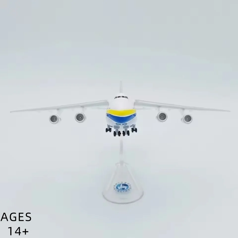 1:400 escala Antonov An-124 aeronave de transporte AN124 modelo de avião de simulação de plástico brinquedo para coleção