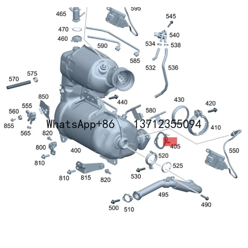 Exhaust Multi Hole Gasket Porous Seal 1774920400 For Mercedes Benz B-Series GLA
