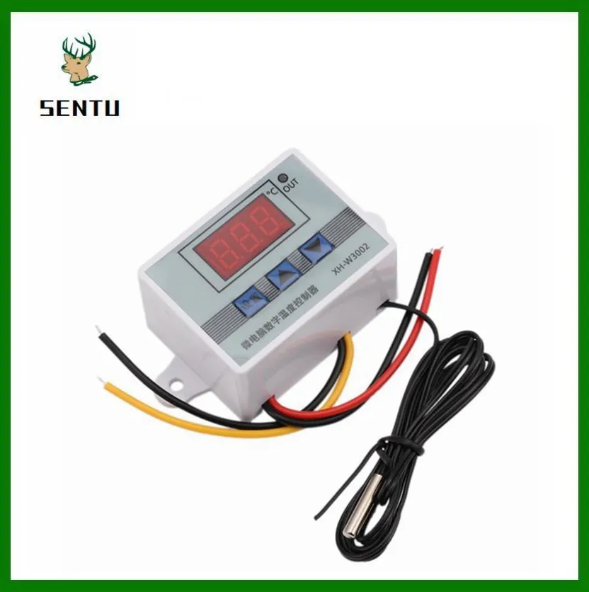 Imagem -05 - Controlador de Temperatura Led Termostato Controle Digital Microcomputador Interruptor Termorregulador Sensor ac 110v220v dc 12v 24v Xh-w3002