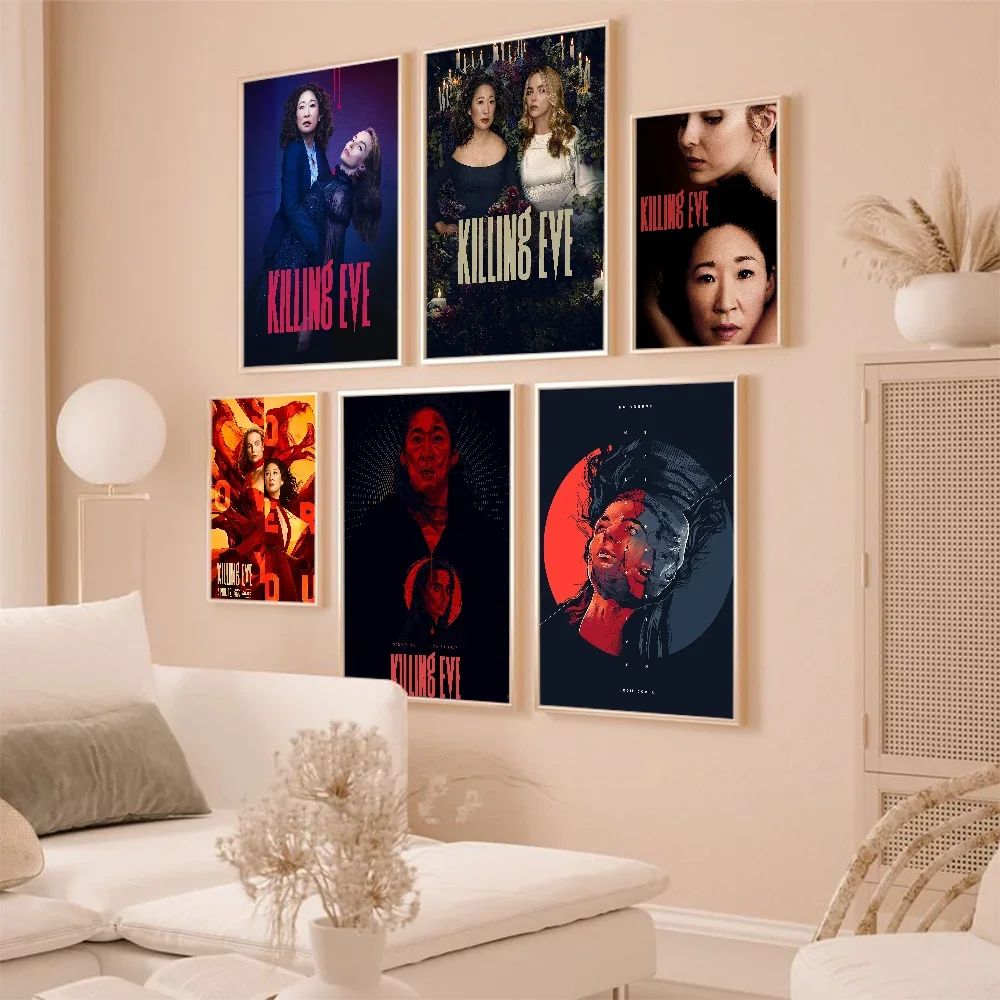 American TV Show Killing Eve Poster Canvas Printing Painting Bedroom Study Studio Living Room Wall Art Decoration