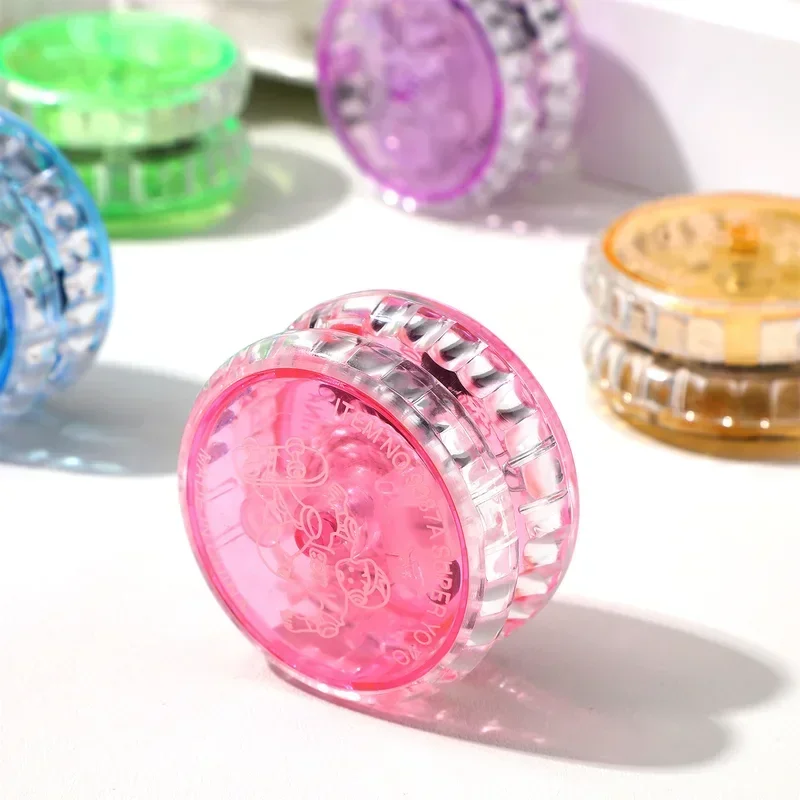 LED Light Up Yo-Yo Ball Luminous Responsive Glow Toy for Kids Birthday Party Favor Fun Playtime Gift Childrens Lighted Activity