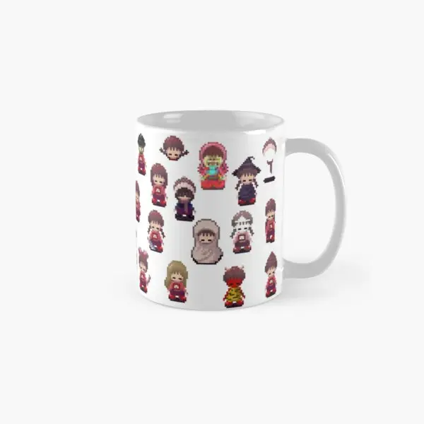 Yume Nikki Madotsuki Powers Classic  Mug Tea Cup Image Design Photo Simple Handle Round Gifts Drinkware Printed Picture Coffee