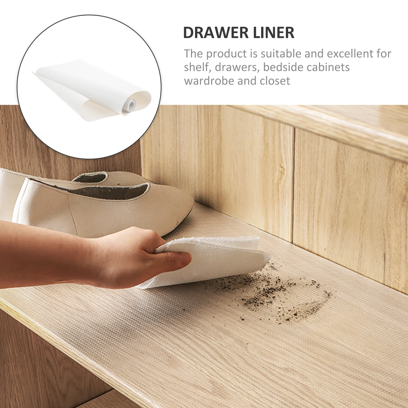

Waterproof Moisture-Proof Shelf 1 Roll Multi-Function Fridge Non-Slip Easy Clean Household Mat Closet For Wardrobe Bedside