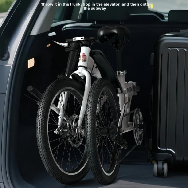 Opvouwbare opvouwbare woonfiets Lichtgewicht draagbaar 20 inch aluminium frame 7-speed snel opvouwbare draaggreep Urban Travel Road