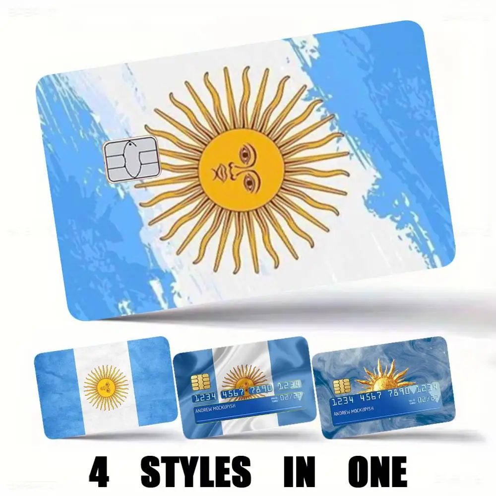 The Argentina Eagles-s Flag Credit Card HD Stickers Premium matte film effectively prevents fingerprints and daily abrasion.