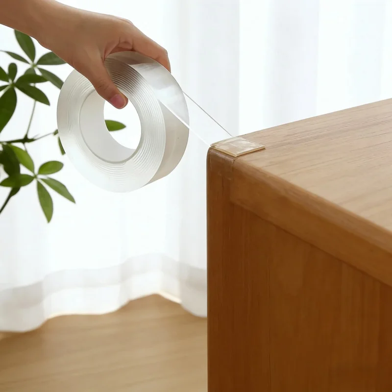 

Home Office No Trace Double-Sided Adhesive Reusable Strong Fixation Waterproof High Temperature Resistant No Residue1-2Roll-up