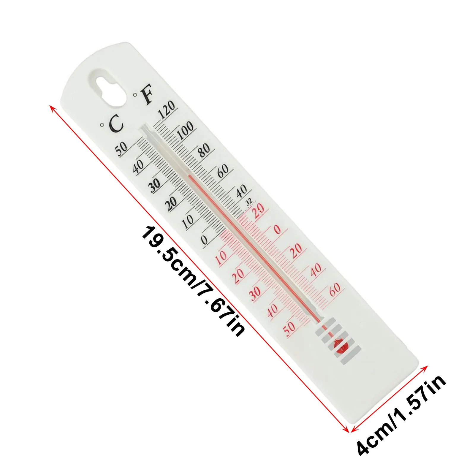 2 Pcs Wall Thermometer -60° To 120° Indoor 196X 43mm Room Accuracy Size 196mm X 43mm Approx Best Price Fahrenheit: -60° To 120°