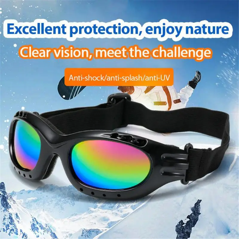 1Pcs Colorful Frame Multi-color Ski Glasses X400 Anti Ultraviolet And Windproof Sports Ski Glasses Snow Goggles