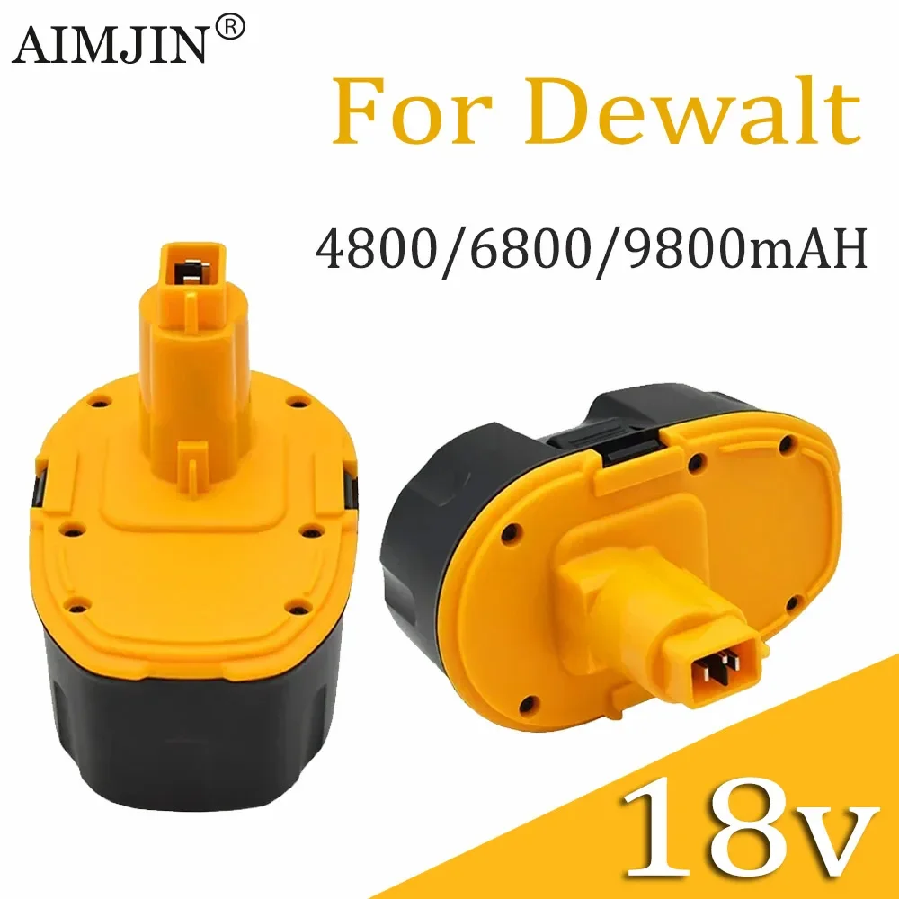 بطارية بديلة 18 فولت 9800 مللي أمبير في الساعة لأداة الطاقة Dewalt DC9096 Ni-MH DC9096 DE9039 DE9095 DW9098 DE9503 DW9096