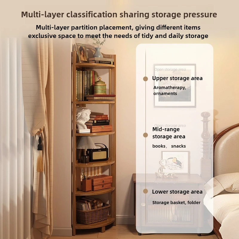 Corner Cabinet Triangle Corner Cabinet Indoor Shelf Shelf Living Room Floor Locker Modern Simple Storage Rack