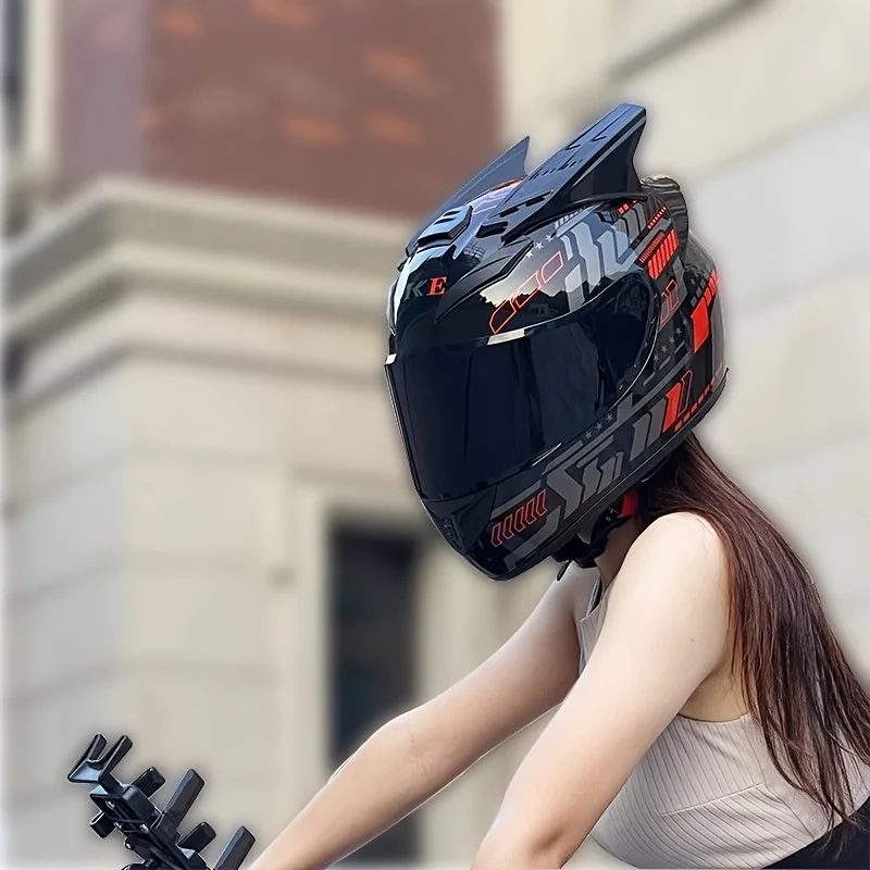 Decorative Helmet Horns Accessories for Outdoor Riding, Full Face Motorcycle Helmet Horn Decorations view 3