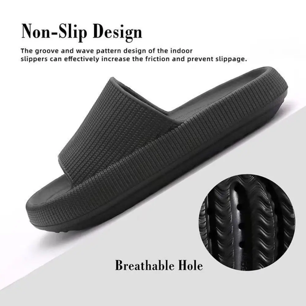Fashion EVA Men's Slippers Unisex Soft Bottom Beach Shoes Non Slip Thick-soled Sandals Summer