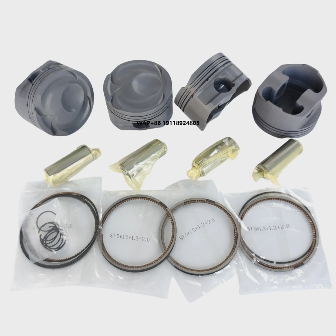 

Custom 4032 Forged Piston Set with Rings and Pin for RS 2.3L Engine 87.5mm Cr 9.5 Performance Use