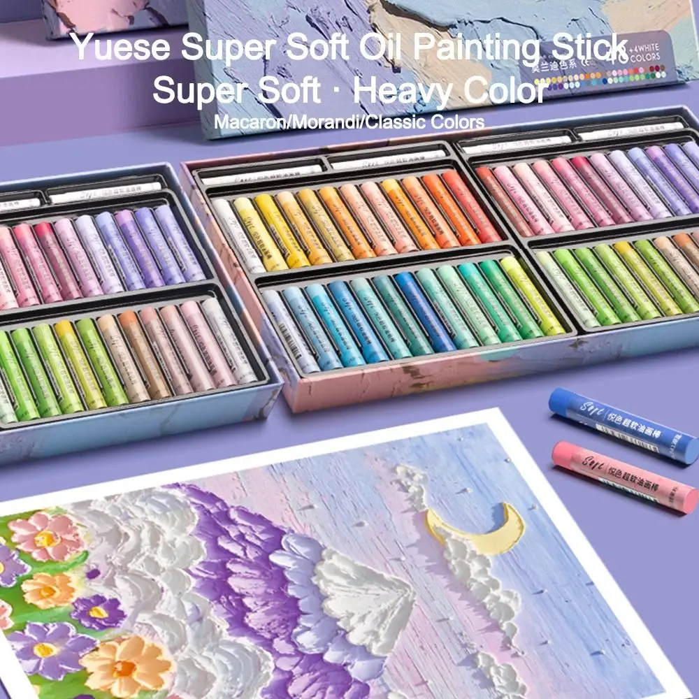 Gifts 24/36/48 Colors Artist Soft Oil Pastel Set Professional Safety Unisex Painting Stick Painting Crayons Art Supply
