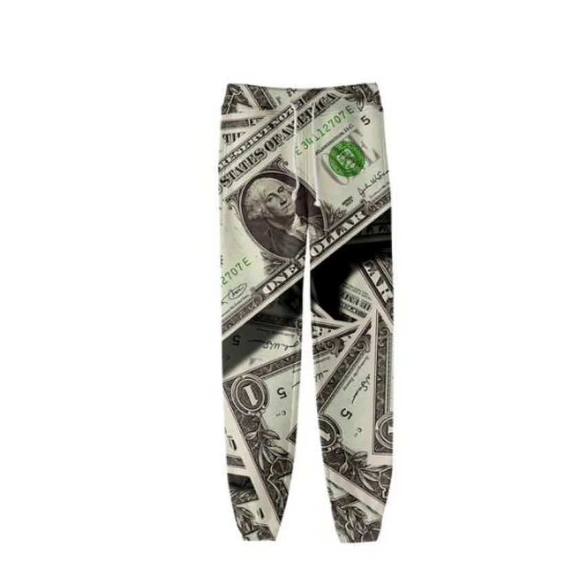 3D US Dollar Money pantaloni della tuta pantaloni da jogging pantaloni Casual uomo/donna Harajuku pantaloni della tuta Hip Hop Pantalon Homme