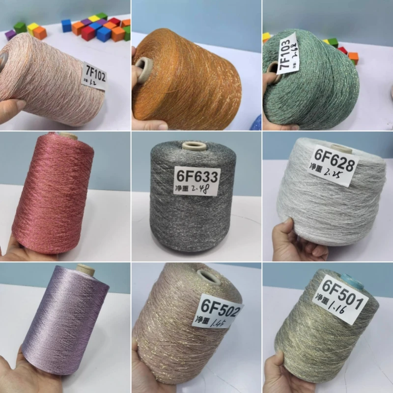 500-1340g/Ball Extra Fine Shimmering Lustrous Flax Wool Thread DIY Hand-woven Summer Sun Protection Shawl/short-sleeved Material