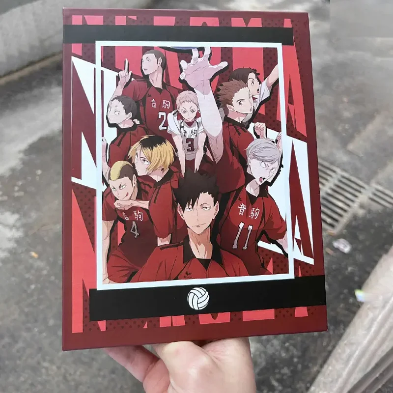 320 PCS Anime Haikyuu!! Four Palace Grid Tobio Kageyama Card Album Map Letter Folder Binder Notebook Game Collection Gifts Toys