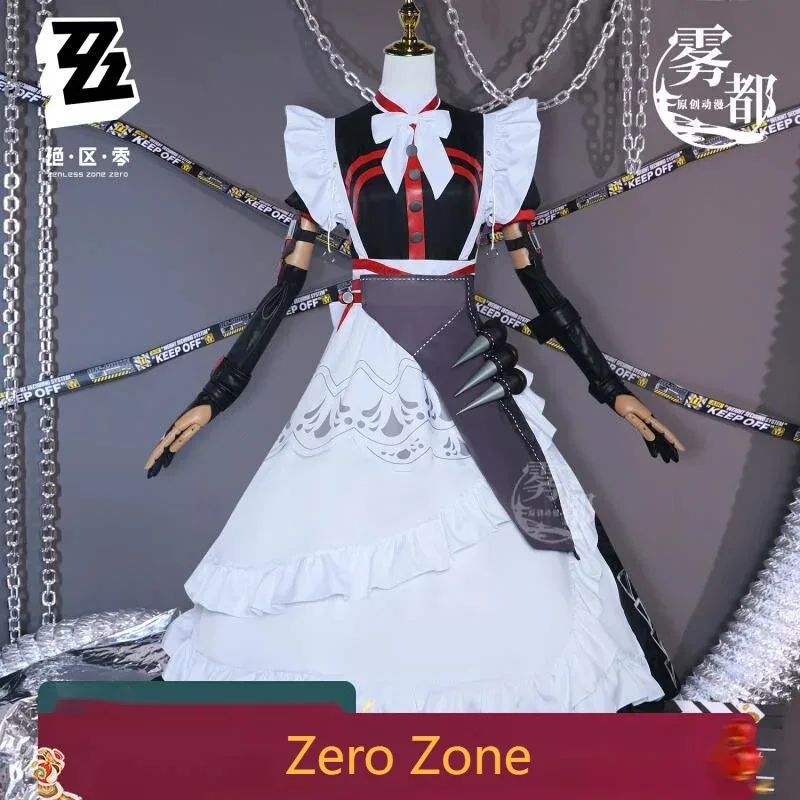 

Zenless Zone Zero Game Alexandrina Себастьян Рина Косплей Костюм Женское Платье Горничной Униформа Парик Виктории Домашнее хозяйство Хэллоуин