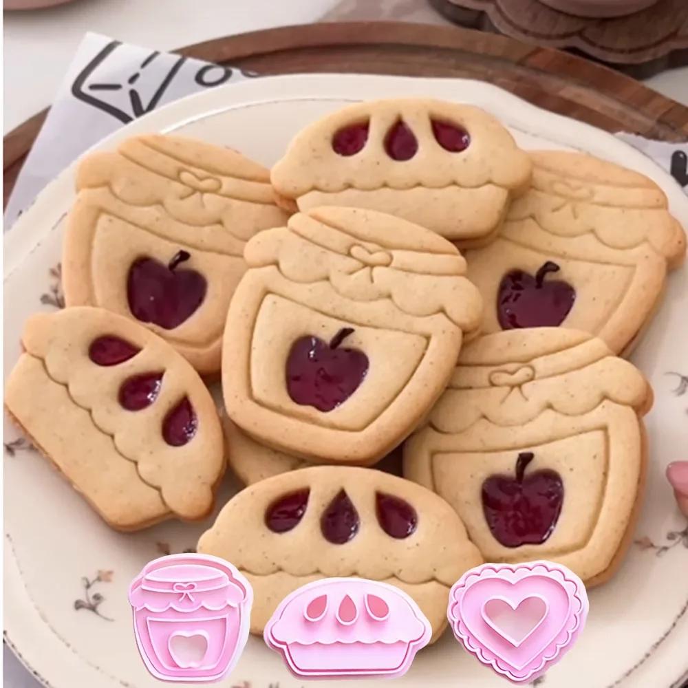 

Double Layered Jam Cookie Mold Stampcookie Cutters DIY Baking Accessories