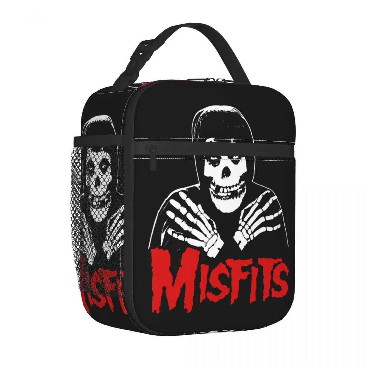 Misfits Horror Punk Rock Band Insulated Lunch Bag for Women Portable Thermal Cooler Lunch Box Office Work School