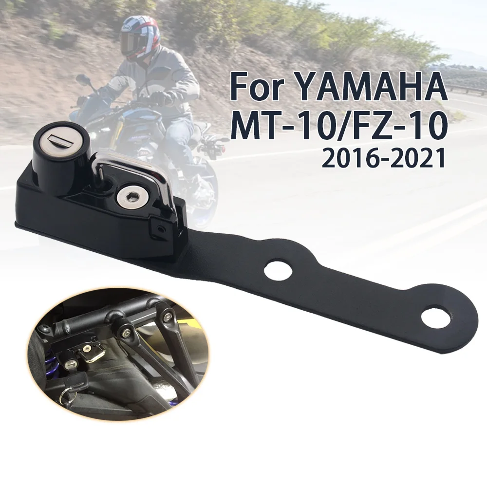 Fit For Yamaha MT-10 FZ-10 FZ10 MT10 Motorcycle Helmet Lock Kit Helmets Security Anti-Theft Lock Rust-Proof Aluminum Accessories