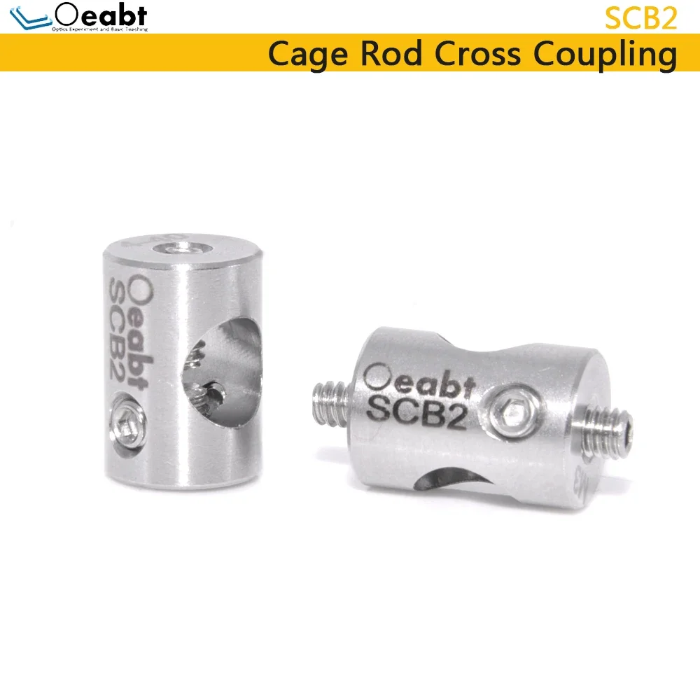 SCB2 Lồng Thanh Chéo Khớp Nối Hỗ Trợ Thanh Chéo Mount Adapter 4-40 M3 Sợi Quang 90 ° Adapter