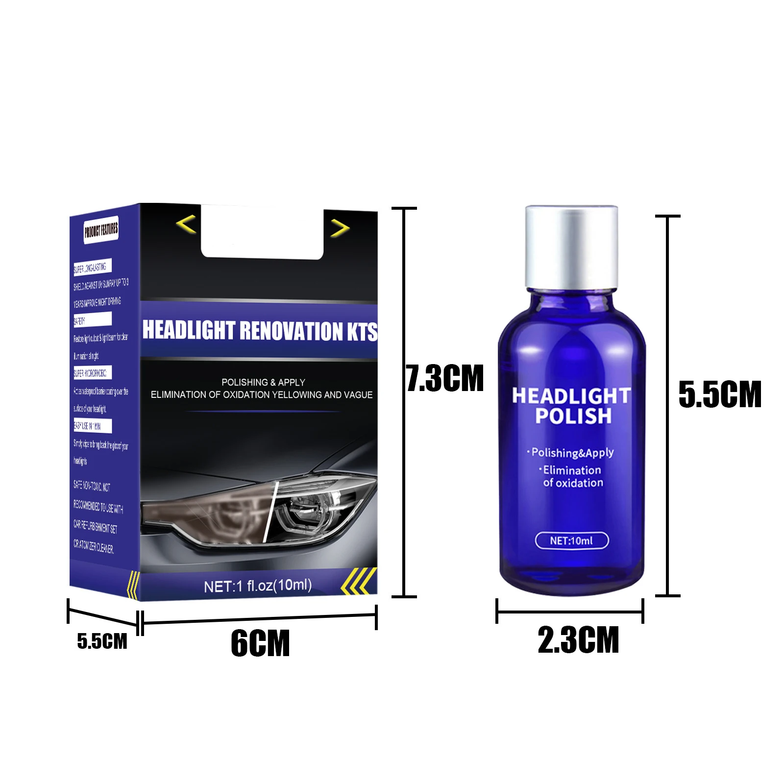 30ml 9H Car Headlight Cover Len Restorer Repair Liquid Resin Polish Cleaner Car Liquid Ceramic Coat To Repair Light Scratches