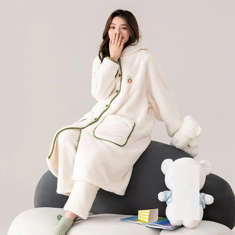 

Женская одежда, пижамы, зимние утепленные, сохраняющие тепло дома, на открытом воздухе, модные изысканные брюки с длинными рукавами, удобные вентилируемые брюки