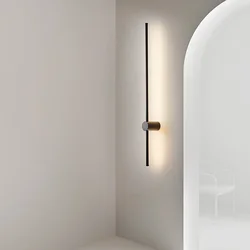 Lámpara LED de pared más larga moderna para sala de estar, dormitorio, mesita de noche, decoración del hogar, lámpara de baño, escalera, accesorio de iluminación de diseño minimalista, Luminaria