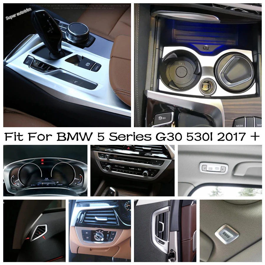 

Gear Shift Panel / Dashboard Frame / Head Light / Air Vent Cover Trim For BMW 5 Series G30 530I 2017 - 2023 Accessories Interior