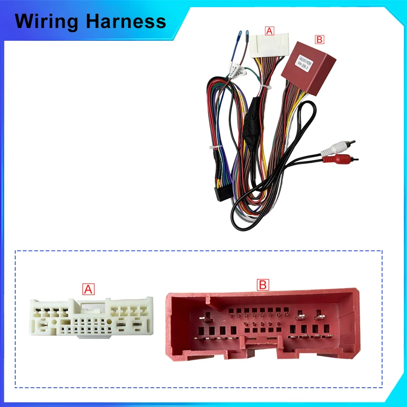 Bahnvox Android Power Cable For Mazda 6 2002-2006 Car Radio 16 pin CD GPS Player Wiring Harness