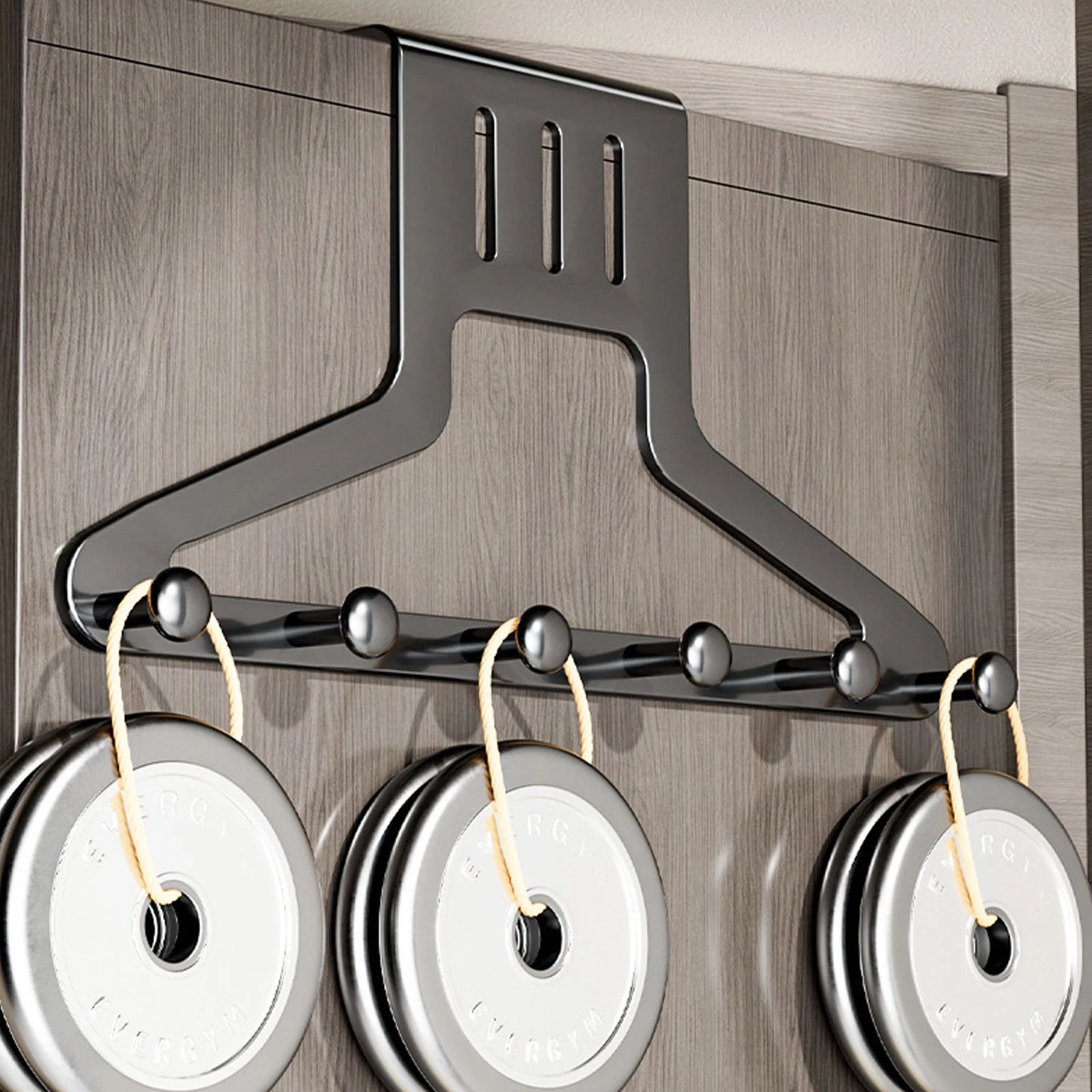 Hooks Over The Door Home Organizer Rack Clothes Coat Hat Towel Hanger Bathroom Accessories Holder Door Hang Quick Installation