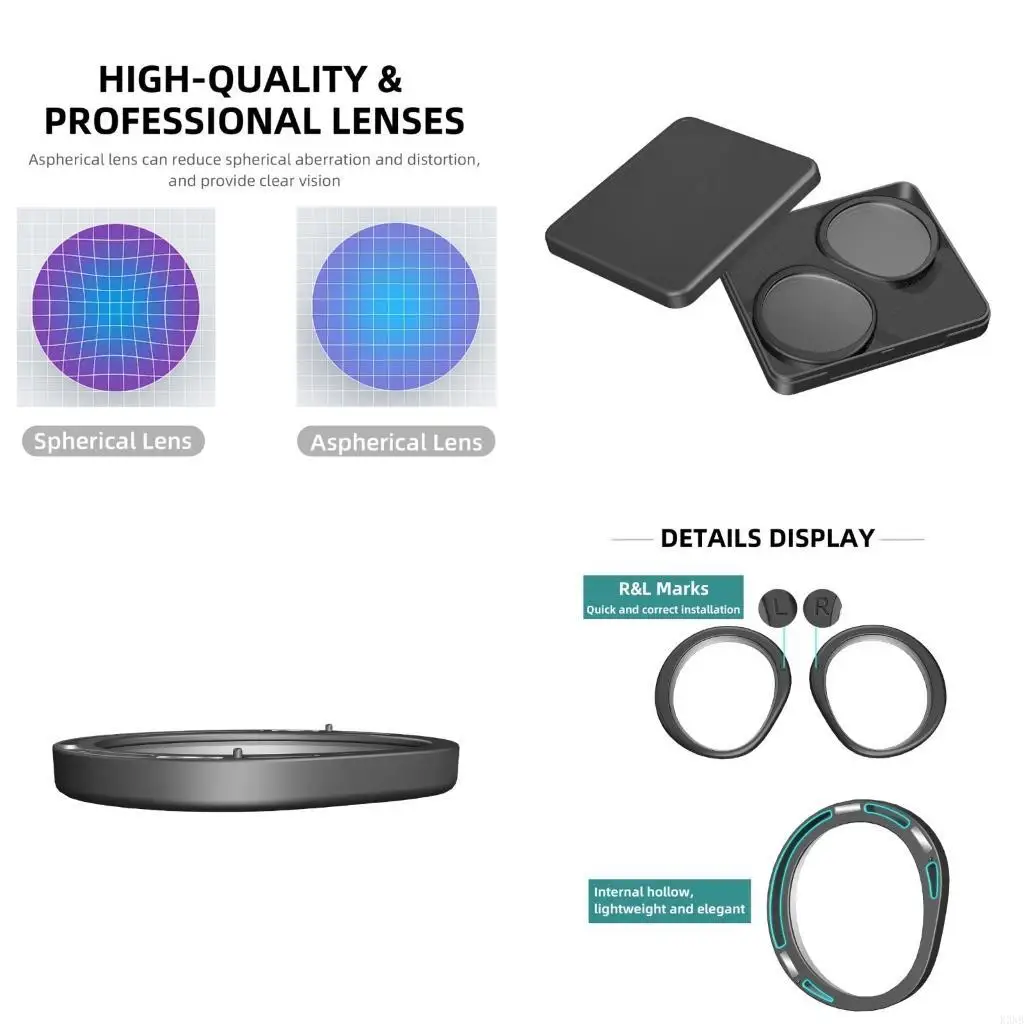 عدسة قصر النظر النحيفة K3NB تُدخل إطار شفط مغناطيسي لسماعة الرأس Pico 4 #1