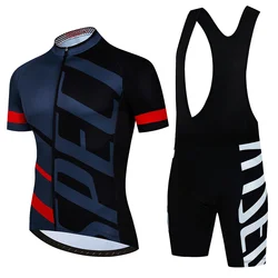 2025 pro Team Men's Cycling Jersey Set Summer MTB Bike Clothing Uniform Maillot Ropa Ciclismo Bicycle Suit for Road Racing