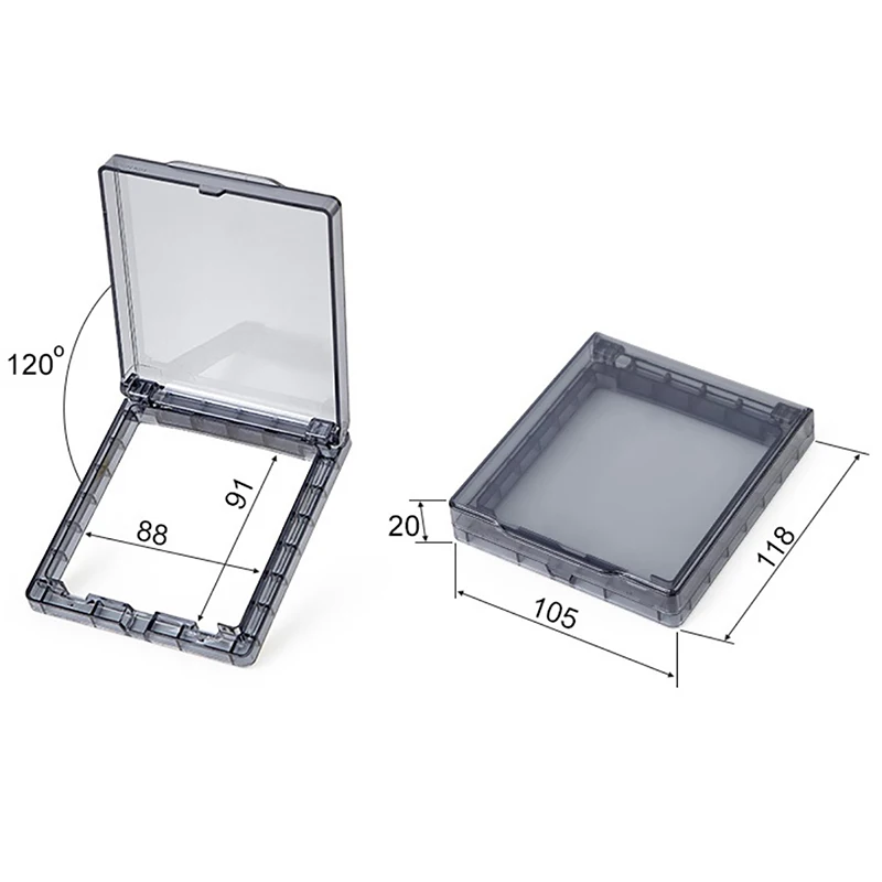 86 Type Socket Waterproof Box Self-Adhesive Thicken Electric Plug Cover Bathroom Wall Switch Protection Covers Splash Sockets