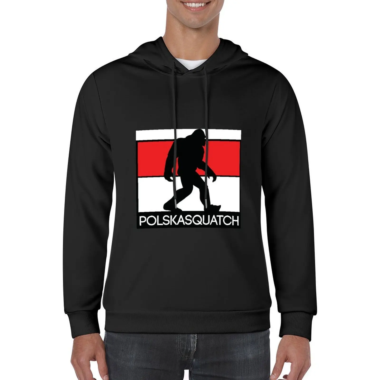 PolskaSquatch هوديي الرجال العرق قميص مجموعة ملابس للرجال الرجال ارتداء الرجال سترة الشتاء الجديدة في هوديس